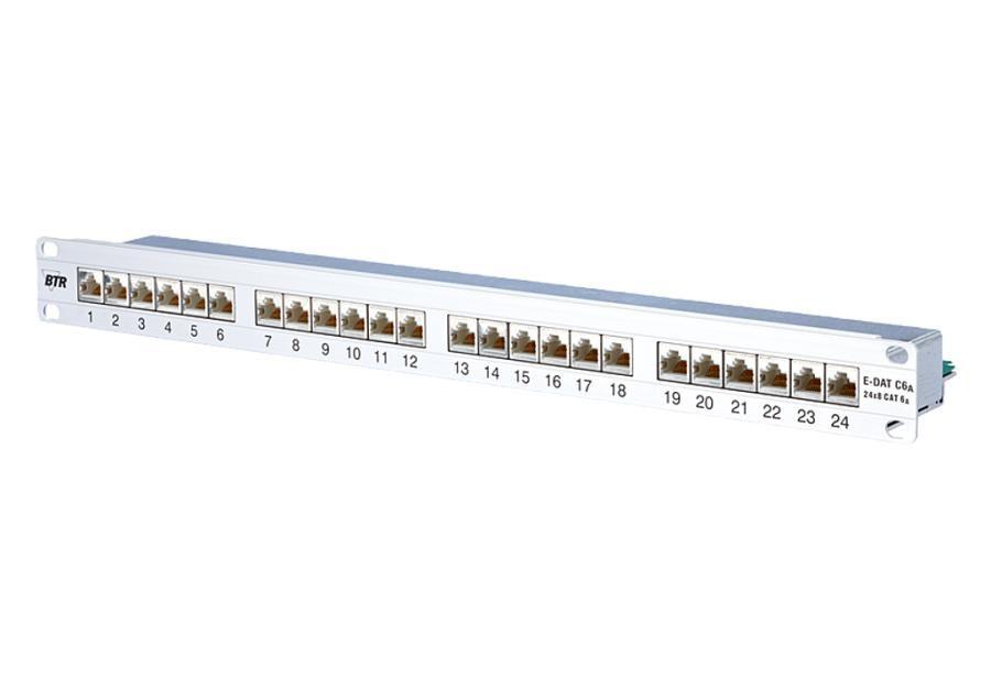 METZ CONNECT E-DAT C6A Pannello patch 24 porte 1U LSA