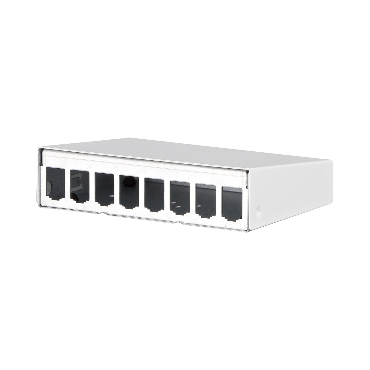 Modulo METZ CONNECT Custodia AP 8 porte bianco puro, non equipaggiato