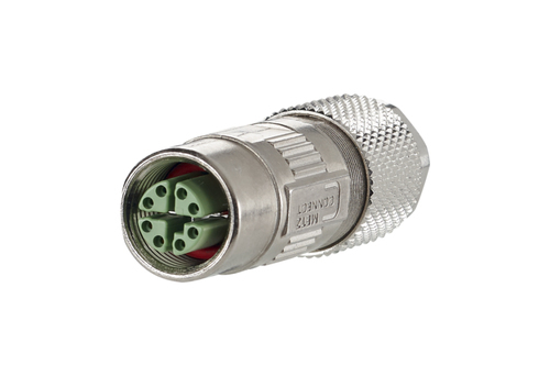 MMF881A315, M12, argento, Cat6a, IP67