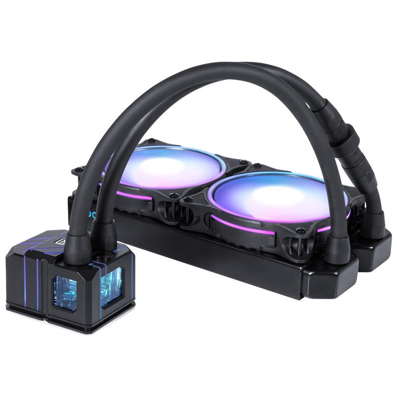 KIT WATERCOOLING AIO ALPHACOOL EISBAER PRO AURORA RGB - 240MM (NOIR)
