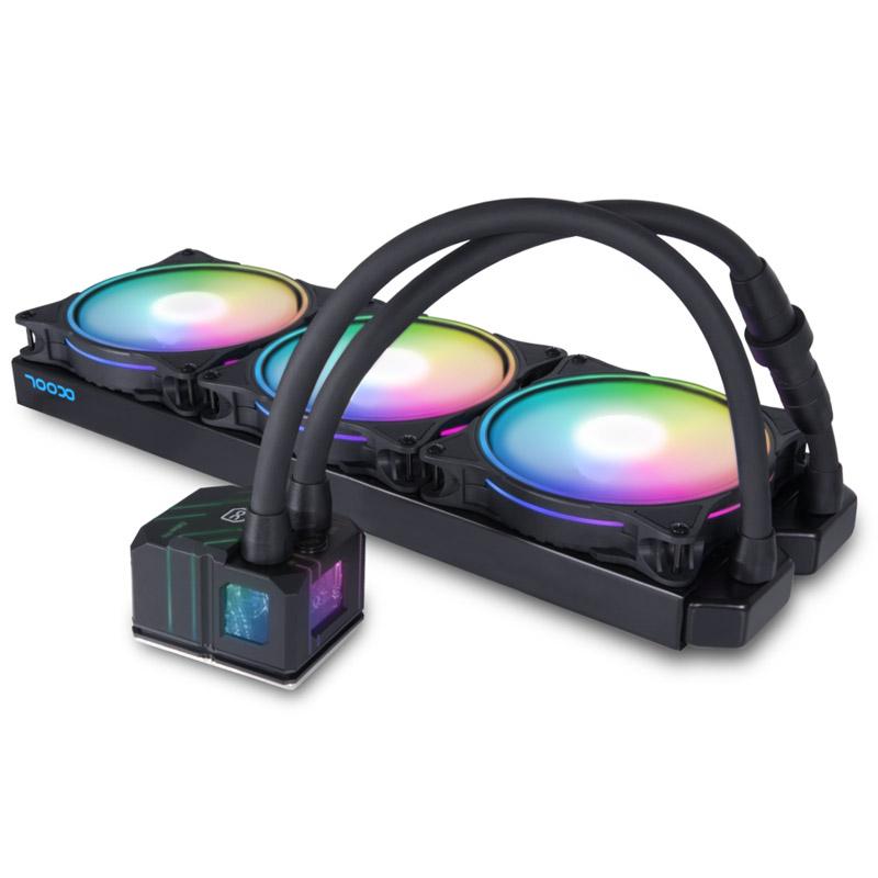 KIT WATERCOOLING AIO ALPHACOOL EISBAER PRO AURORA RGB - 420MM (NOIR)