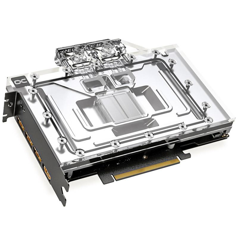 Alphacool GPX-N Blocco d'acqua + piastra posteriore (Alphacool Eisblock Aurora Acryl GPX-N RTX 4090 Reference with Backplate Wa
