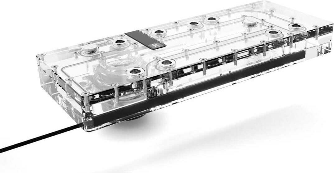POMPE WATERCOOLING AVEC RSERVOIR ALPHACOOL CORE DISTRO PLATE O11 DYNAMIC EVO/XL (NOIR/TRANSPARENT)