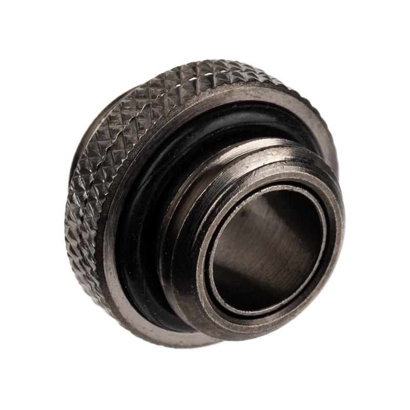 ALPHACOOL ES Double Adapter Plug -in G1/4 AG ON - Black - Adapter per il raffreddamento ad acqua - G1/4 pollici AG su G1/4 poll