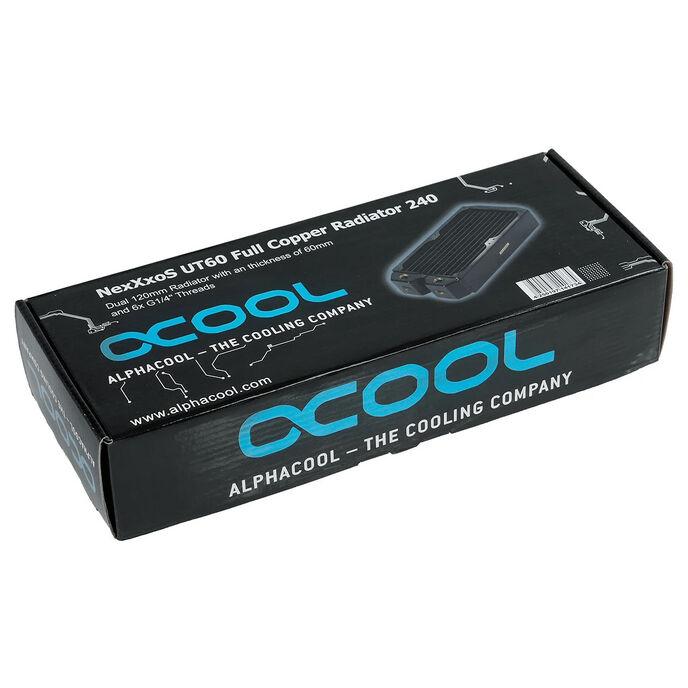 RADIATEUR POUR WATERCOOLING ALPHACOOL NEXXXOS UT60 - 240MM (NOIR)