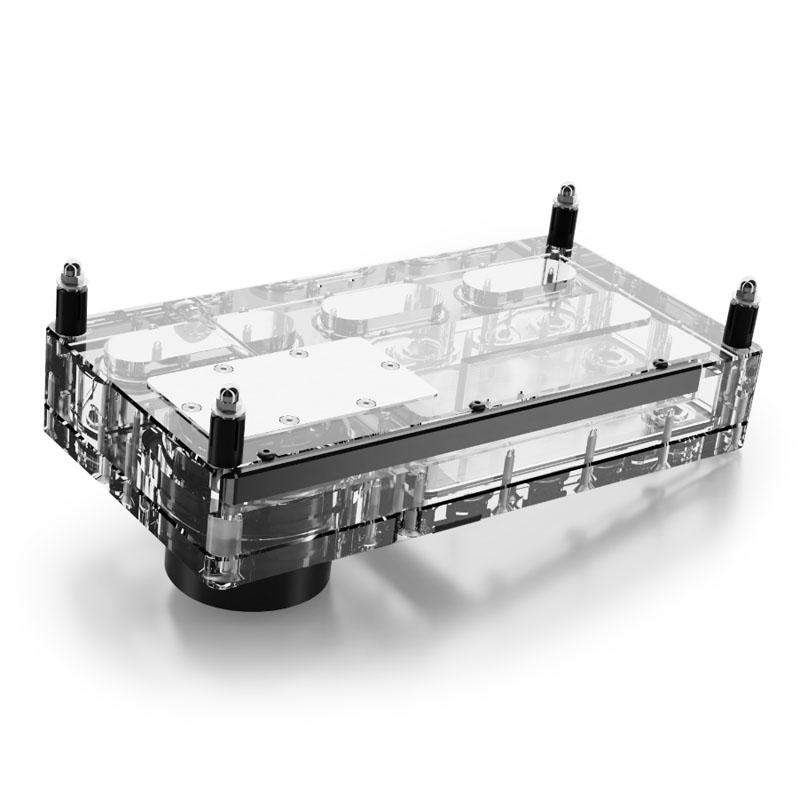 POMPE WATERCOOLING AVEC RÃƒâ€°SERVOIR ALPHACOOL CORE DISTRO PLATE VPP APEX DROITE - 240MM (NOIR/TRANSPARENT)