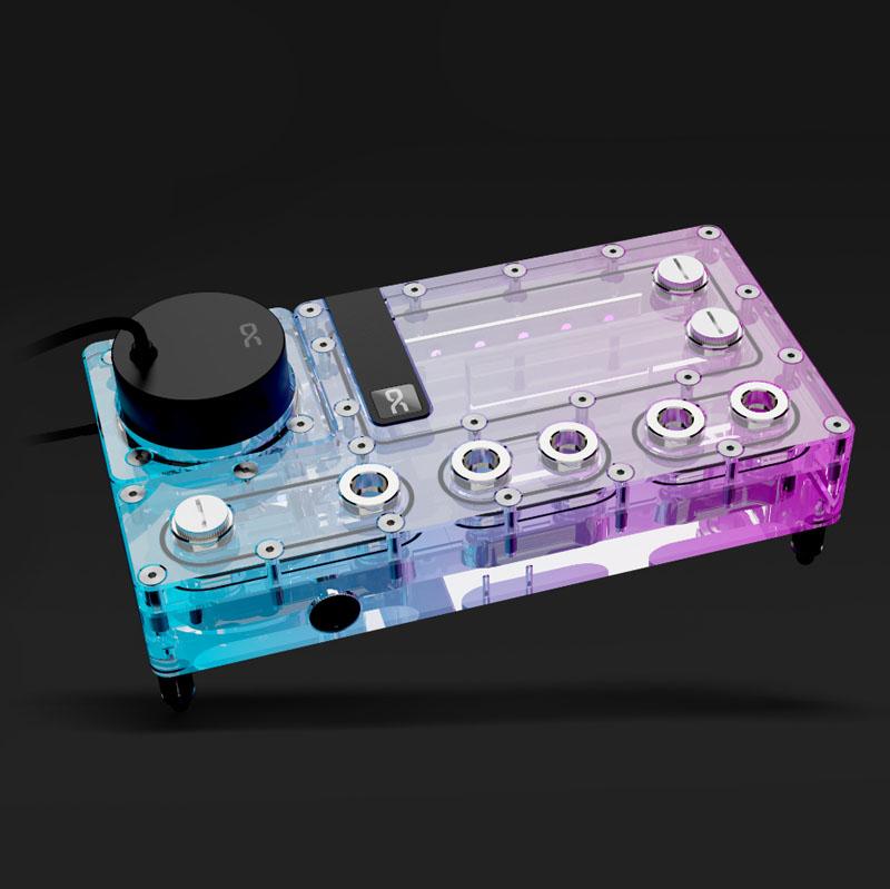 POMPE WATERCOOLING AVEC RÃƒâ€°SERVOIR ALPHACOOL CORE DISTRO PLATE VPP APEX DROITE - 240MM (NOIR/TRANSPARENT)
