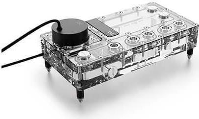 POMPE WATERCOOLING AVEC RÃƒâ€°SERVOIR ALPHACOOL CORE DISTRO PLATE VPP APEX DROITE - 240MM (NOIR/TRANSPARENT)