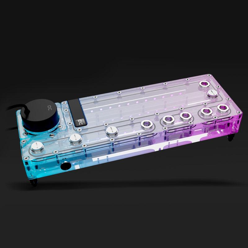 POMPE WATERCOOLING AVEC RÃƒâ€°SERVOIR ALPHACOOL CORE DISTRO PLATE 360MM VPP APEX DROITE (NOIR/TRANSPARENT)