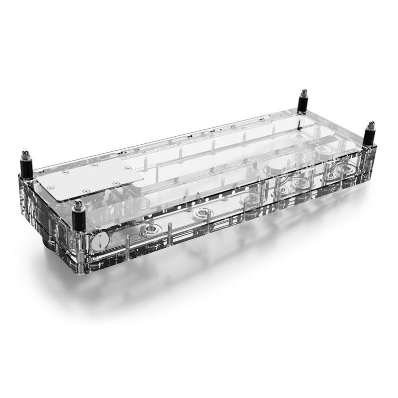 POMPE WATERCOOLING AVEC RÃƒâ€°SERVOIR ALPHACOOL CORE DISTRO PLATE 360MM VPP APEX (NOIR/TRANSPARENT)