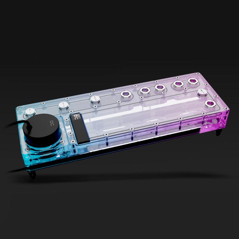 POMPE WATERCOOLING AVEC RÃƒâ€°SERVOIR ALPHACOOL CORE DISTRO PLATE 360MM VPP APEX (NOIR/TRANSPARENT)