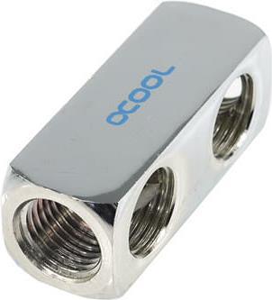 Alphacool HF 5 -Way Connection Terminal G1/4 Fila interno - Strip di connessione per raffreddamento liquido - Chrome (17026)