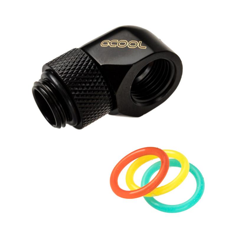 Alphacool 17248 parte e accessorio del sistema di raffreddamento del computer (Alphacool Eiszapfen 90 Degree Angled Rotary Fitt