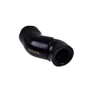 RACCORD ROTATIF DOUBLE 45Ã‚Â° POUR G1/4 ALPHACOOL EISZAPFEN ANGLED ADAPTOR DOUBLE-45Ã‚Â° ROTATABLE (NOIR)