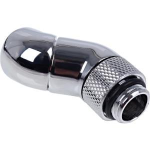 Alphacool Eiszapfen Connector Series Double 45Â° Angle Adapter Flydende kÃ¸lesystem vinklet fitting-adapter 1-pack SÃ¸lv