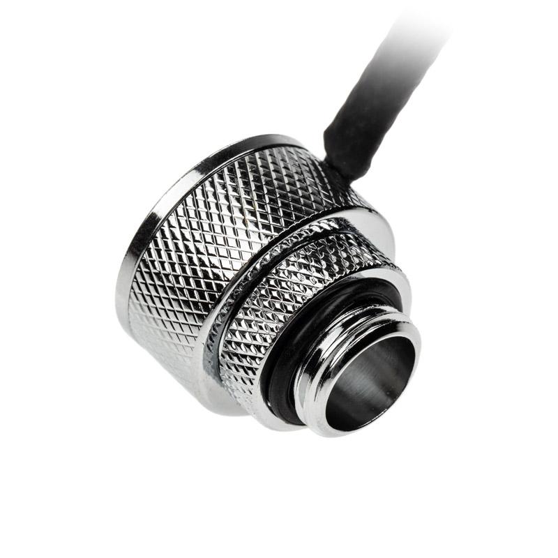 ALPHACOOL ICCOPE Sensore di temperatura G1/4 IG/IG e con adattatore AG - Sensore di temperatura per sistema navigabile - Chrome