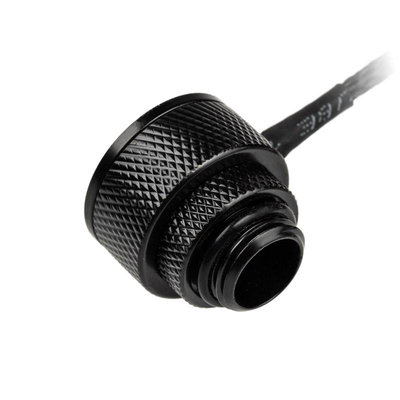 ALPHACOOL ICCOPE Sensore di temperatura G1/4 IG/IG e con adattatore AG - Sensore di temperatura per sistema navigabile - Nero p