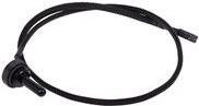 Plug del sensore di temperatura ICCope alfacool G1/4 - Sensore di temperatura per sistema navigabile - Nero profondo - 50 cm