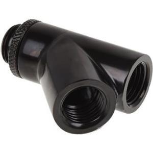 Alphacool Eiszapf. Y Verbinder 45Â° G1/4 | 2x In. 2x AuÃengewinde deep bk