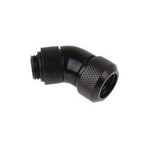 RACCORD ROTATIF 45 COMPRESSION POUR TUBE 13MM - G1/4 ALPHACOOL EISZAPFEN (NOIR)