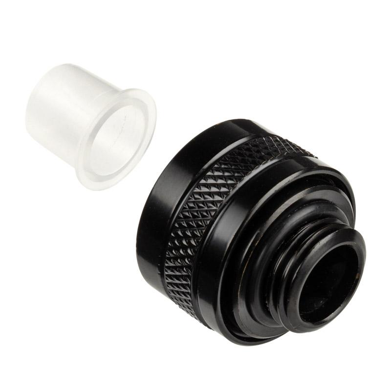 LOT DE 6 RACCORDS Ãƒâ‚¬ COMPRESSION POUR TUBE ÃƒËœ13MM ALPHACOOL EISZAPFEN PRO (NOIR)