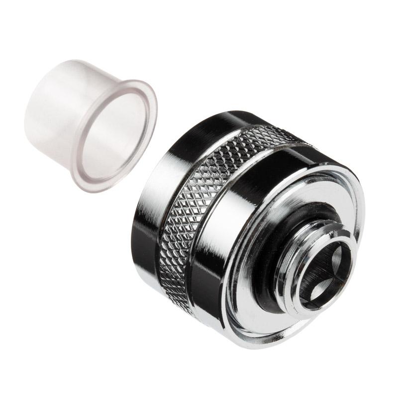 LOT DE 6 RACCORDS Ãƒâ‚¬ COMPRESSION POUR TUBE ÃƒËœ16MM ALPHACOOL EISZAPFEN PRO (ARGENT)