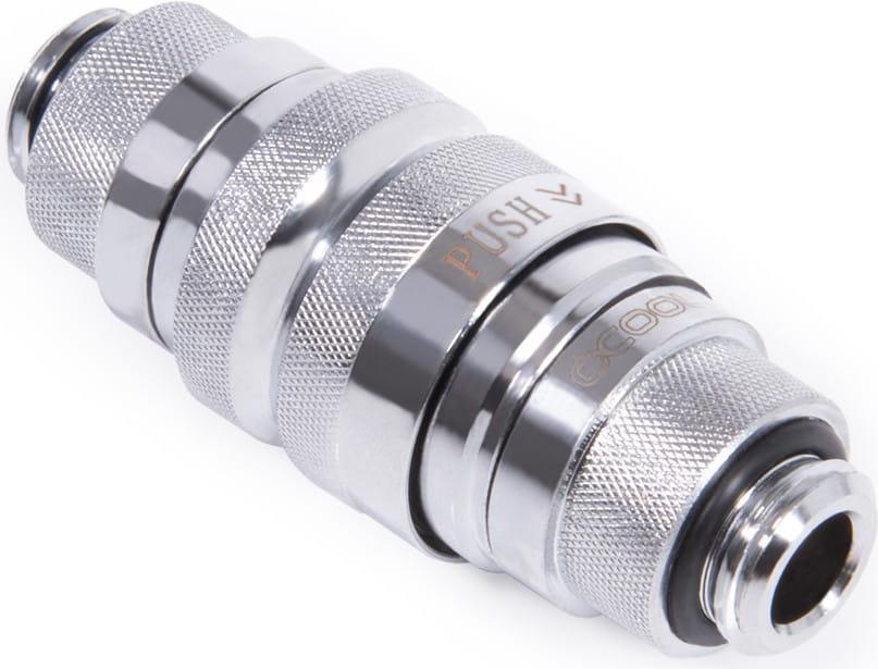 RACCORD AUTOBLOQUANT MF ALPHACOOL EISZAPFEN QUICK COUPLING G1/4 (ARGENT)