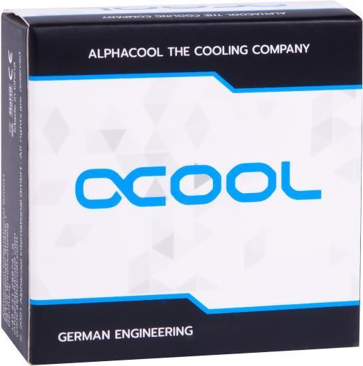 Alphacool ES D-Plug 255 mm G1/4 AG a G1/4 AG - Nero profondo (17580)