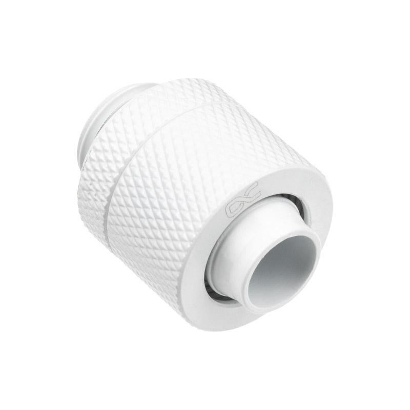 LOT DE 6 RACCORDS COMPRESSION POUR TUBE 10/13MM - G1/4 ALPHACOOL EISZAPFEN (BLANC)