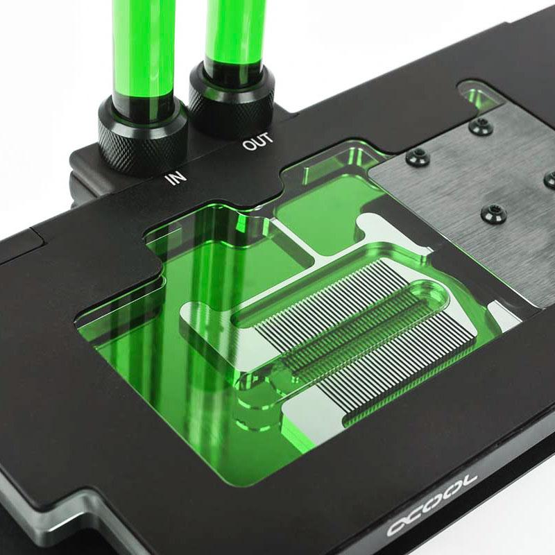 LIQUIDE POUR WATERCOOLING ALPHACOOL EISWASSER CRYSTAL UV-ACTIVE 1L (TRANSPARENT VERT)