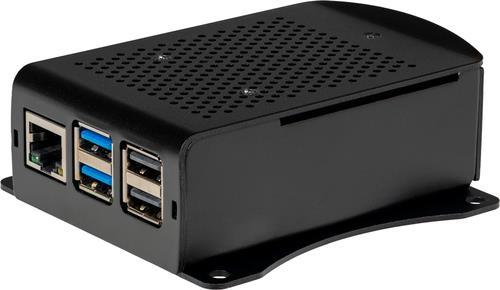 RPI CASE PI5 ALU SW. INCL WANDH - WALL BRACKET