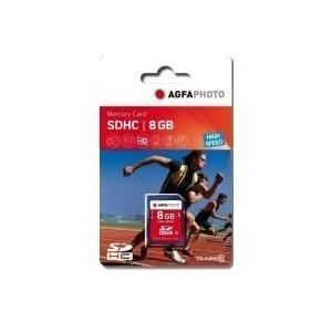 Scheda SDHC AgfaPhoto da 8 GB Classe 10 / Alta velocità / MLC (10425)