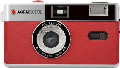 AgfaPhoto 603001 fotocamera a pellicola fotocamera a pellicola compatta 35 mm rosso - argento (603001)