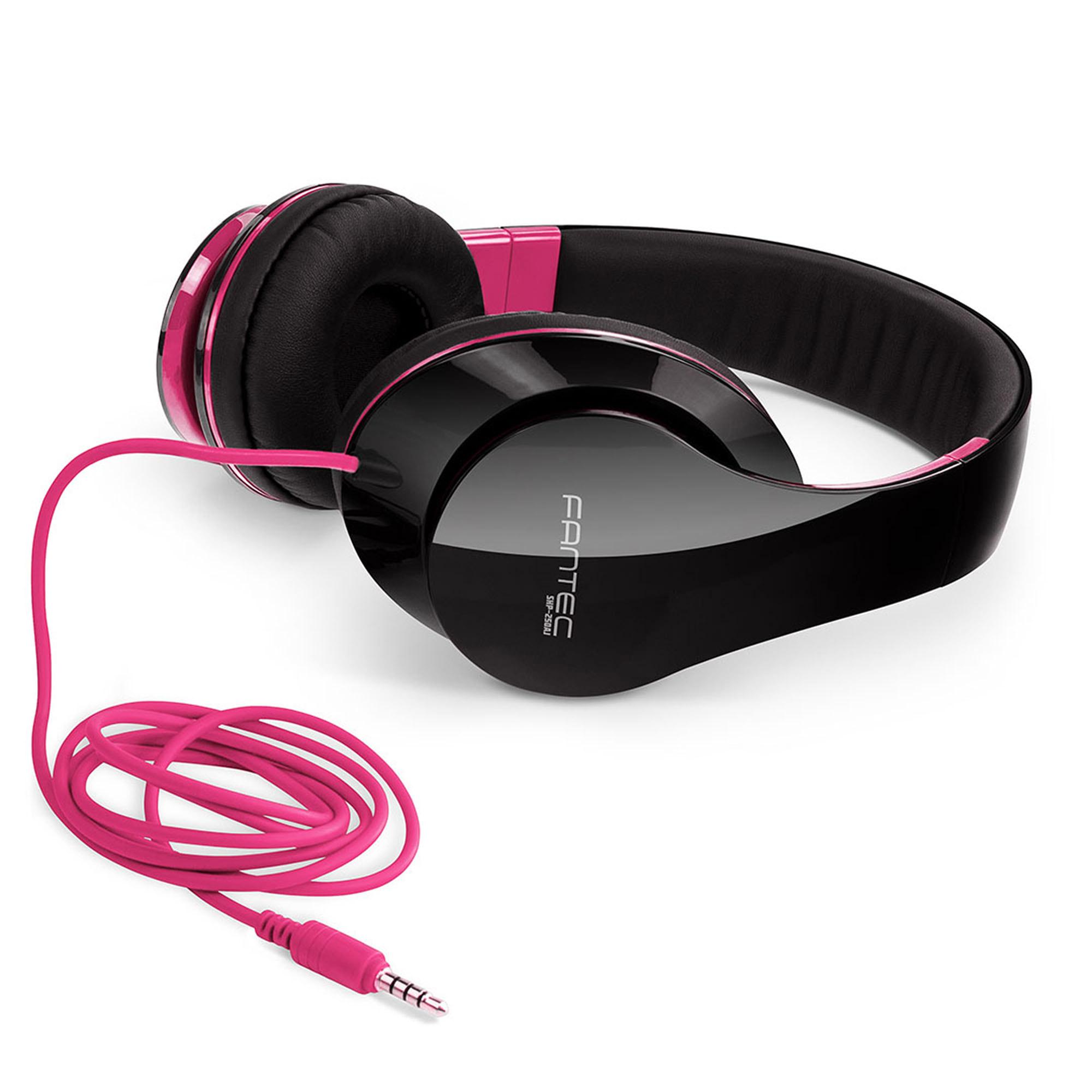 FANTEC SHP-250AJ-PK Kabling Hovedtelefoner Sort Pink