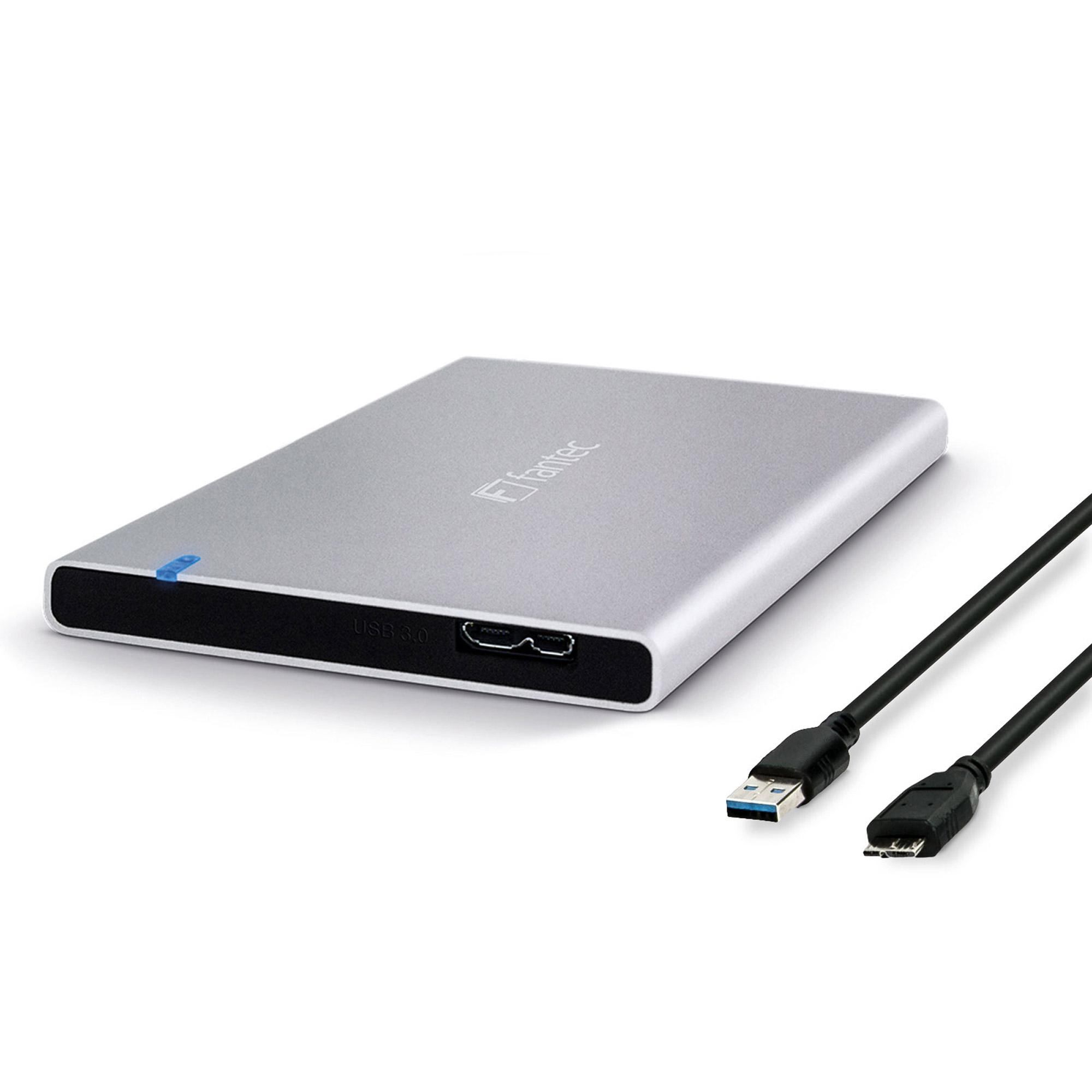 FANTEC ALUMINUM 7MMU3 - Memory Housing - 64 cm (25 ") - SATA 6GB/S - 5GBPS - USB3.0 - Silver (1784)
