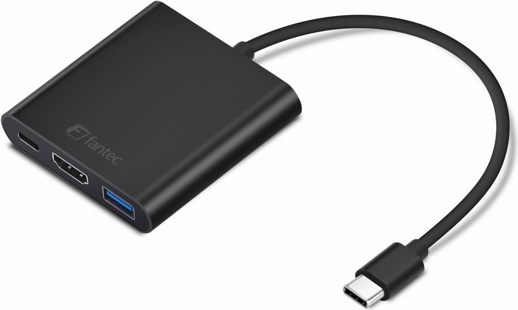 FANTEC - Adattatore video esterno - USB -C - HDMI - Black