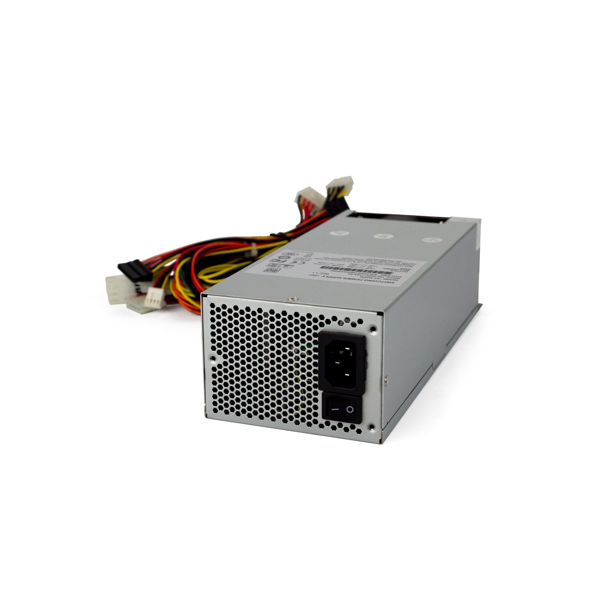 FANTEC NT-2U60E Alimentatore 600 W ATX/EPS per alloggiamenti 2U e 3U 100 V-240 V CA PFC attivo MTBF oltre 100.000 ore Ventola d