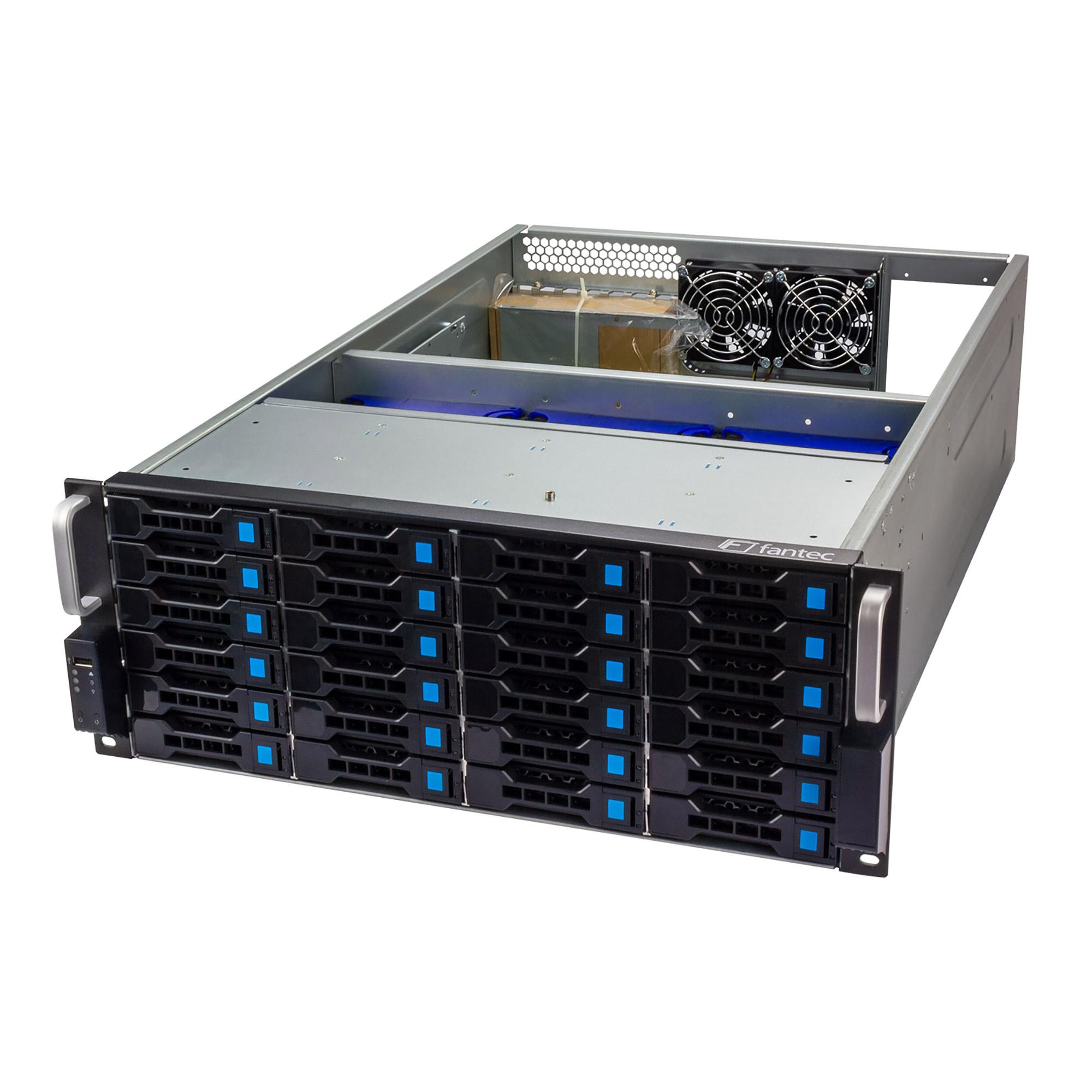 FANTEC SRC-4240X07-12G USB 2.0 TIPO-A Type-A Aluminum-Black-Silver (2484)
