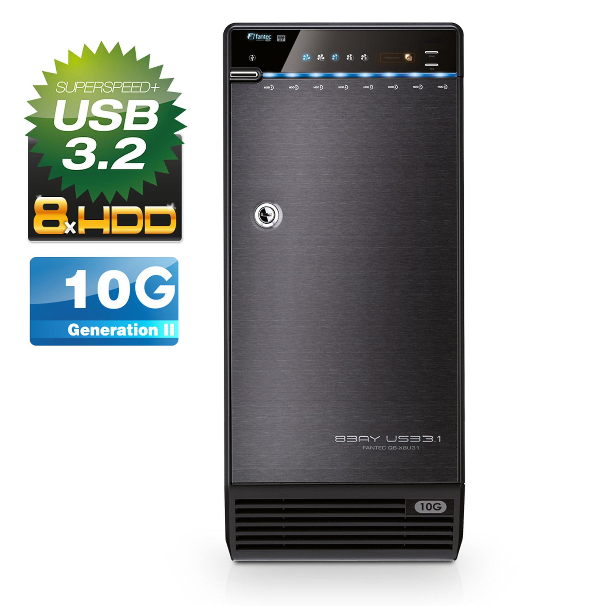 FANTEC QB-X8U31 nero HDD SATA 8x35" USB 3.1 tipo C 10G (2573)