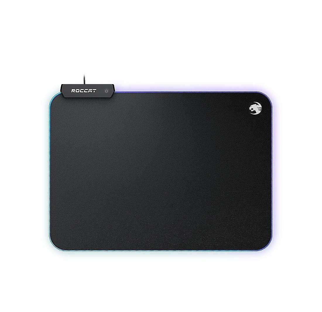 Tappetino per mouse da gioco con illuminazione ROCCAT Sense AIMO RGB nero