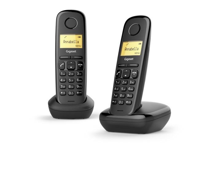 Gigaset A170 Duo Wireless Telephone DECT + 1 suppletario - Chiama Identifica - Blocco tastiera - Controllo del volume