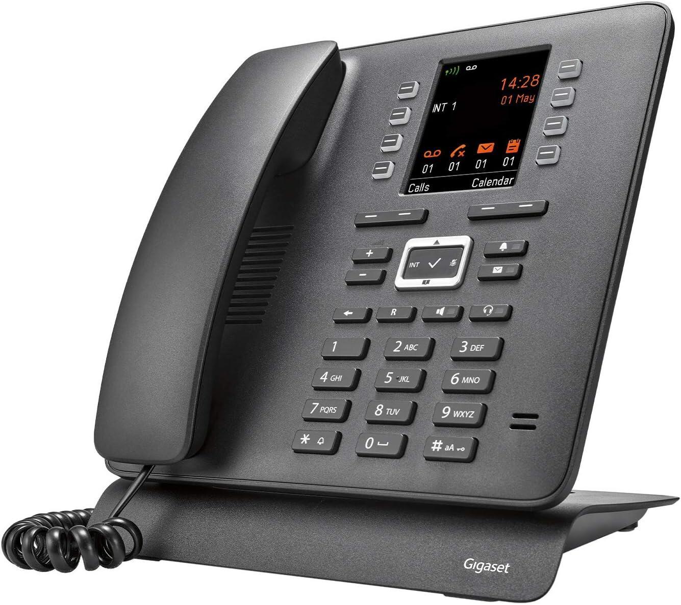 Telefono da tavolo Gigaset T480HX per connessione cordless - nero