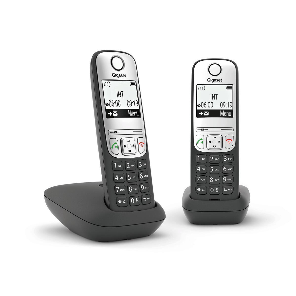 Telefono cordless Gigaset A690 Duo - nero