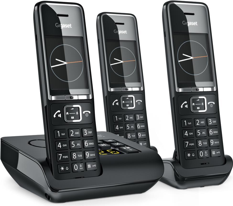 Gigaset Comfort 550A - Telefono analogico - Wireless Hab e Habbaceous - Sistema senza mani - 200 voci - Identificazione del chi