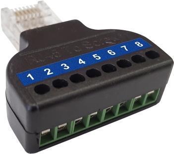 Wantec Splitter 2wIP fÃ¼r 4 Leitungen/nur 5627 verwendb. divisore di rete Nero (Splitter 2wIP f?r 4 Leitungen/nur 5627)