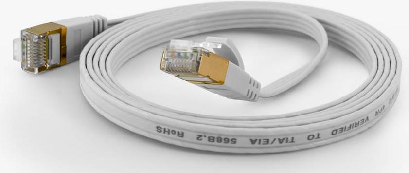 WANTEC 7010 F/FTP (FFTP) Wei 7M Cavo di rete CAT6A (7010)