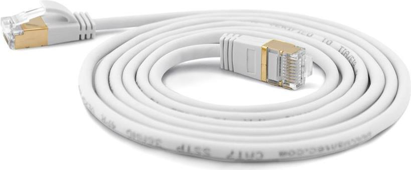 wantec patchkabel - 20 cm - hvid