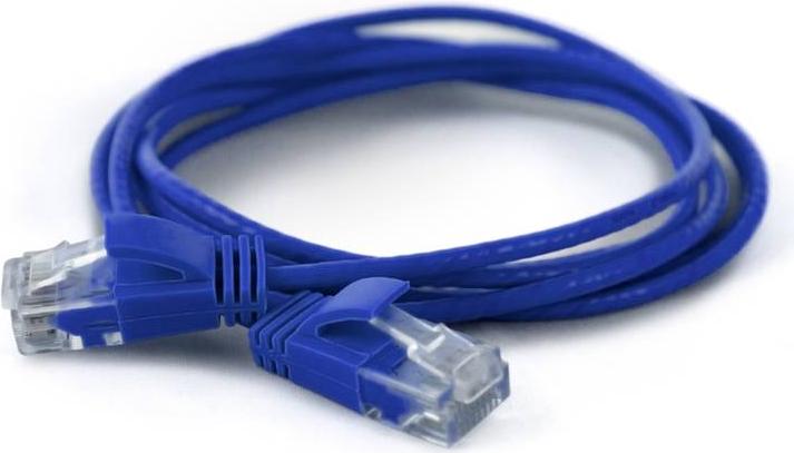 Ww ww patch cavo patch cat6a intorno a 2,8 mm UTP blu 0,20 m - rete patch - 0,2 m - cat6a - u/utp (UTP) - rj -45 - rj -45 - blu