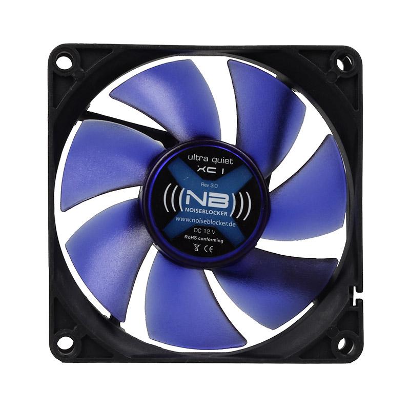 Noiseblocker NB-BlackSilentFan XC1 Geh?usel?fter, 80mm