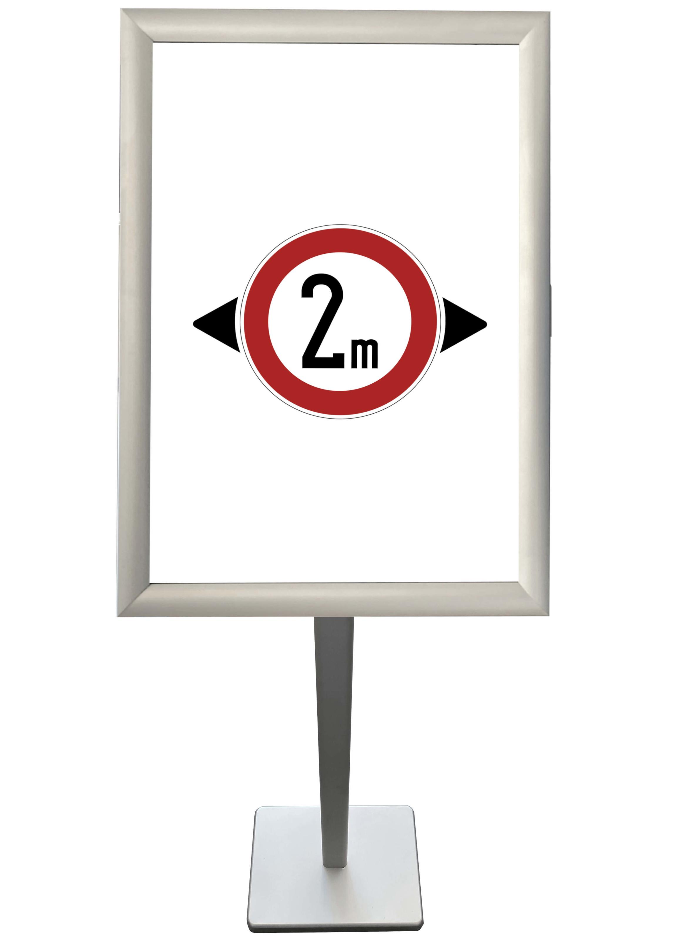 -Dispositivo dimostrativo- supporto per poster DIN A3 argento (1 pezzo)
